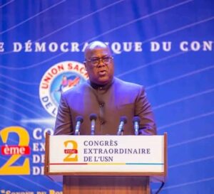 RDC 2e congrès de l&rsquo;Union Sacrée : «Je ne me laisserai pas distraire par des initiatives de dialogue organisées à l’extérieur du pays», dixit Félix Tshisekedi.