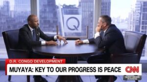 Lire la suite à propos de l’article Invité sur le plateau de la CNN, Patrick Muyaya a tiré les choses au clair : La paix viendra parce qu’il faut l’incarner sur le terrain, pas seulement l’écrire sur le papier, a-t-il déclaré !