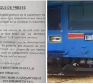 Intempéries à Kinshasa : ONATRA suspend le trafic ferroviaire Matadi–Kinshasa